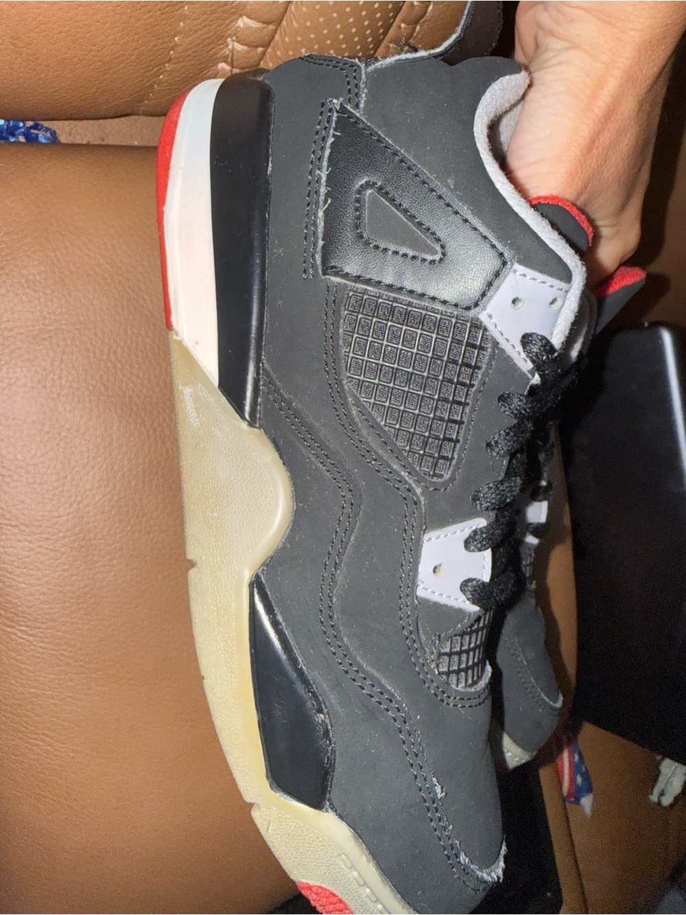Jordan kids 3Y 2018 Black and Red Jordan 4